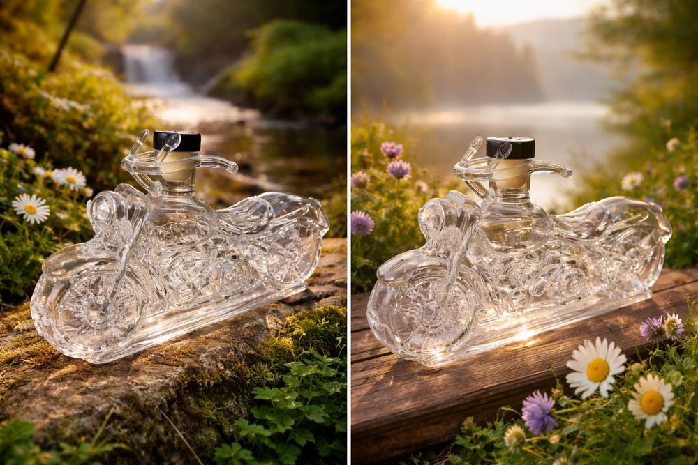 Mota em formato de garrafa