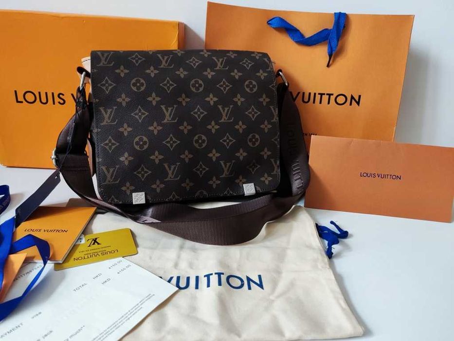 LOUIS VUITTON męska torba Listonoszka, skóra, Francja