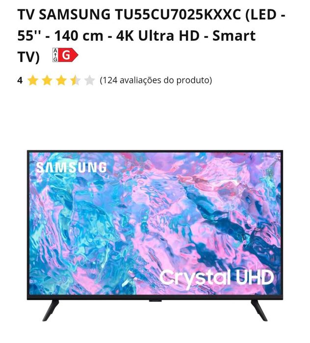 Smart TV 55 polegadas Samsung