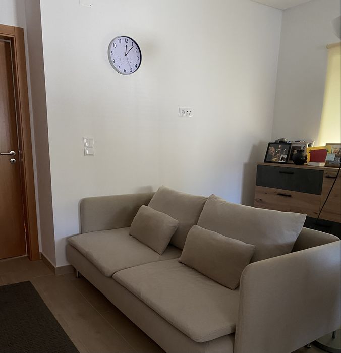 Sofá bege ikea 3 lugares