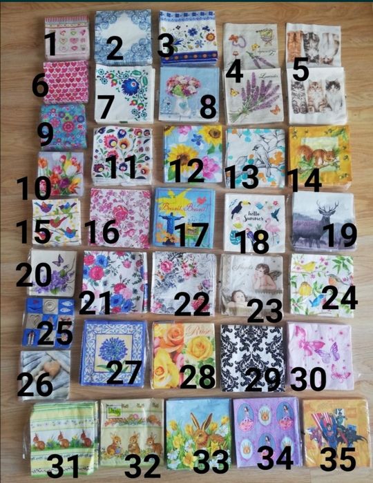 10 szt Serwetki do decoupage