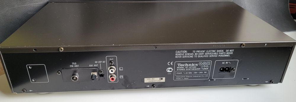 Tuner Technics ST-GT550 z RDSem
