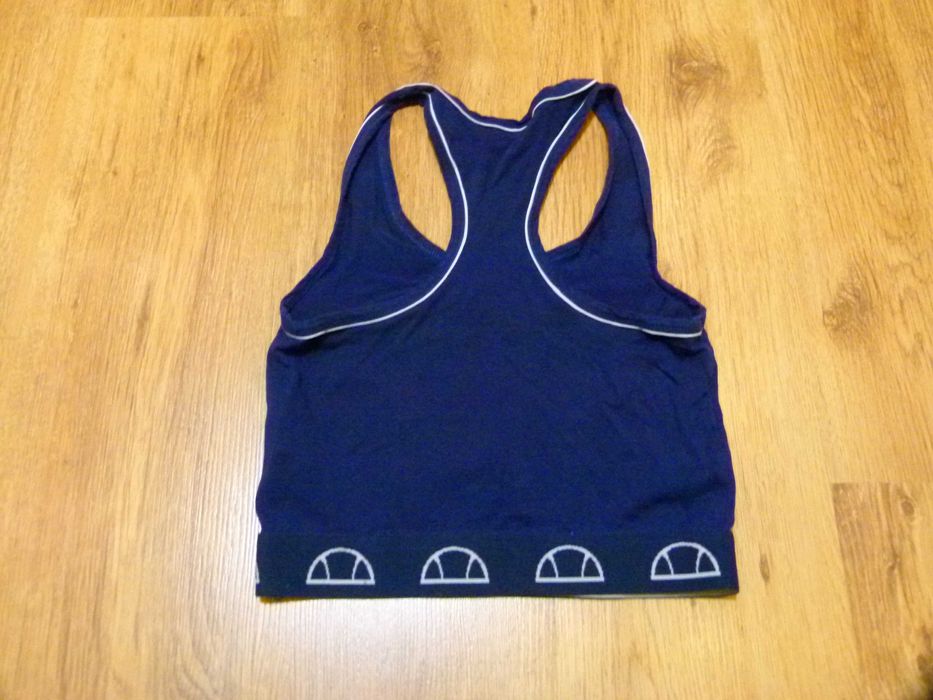 Ellesse top sportowy crop top granatowy bawełniany rozm 36 S
