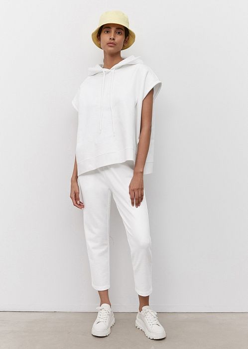 Marc O'Polo 34 Xs Kamizelka Damska Dresowa Biała Bluza Oversize D3025