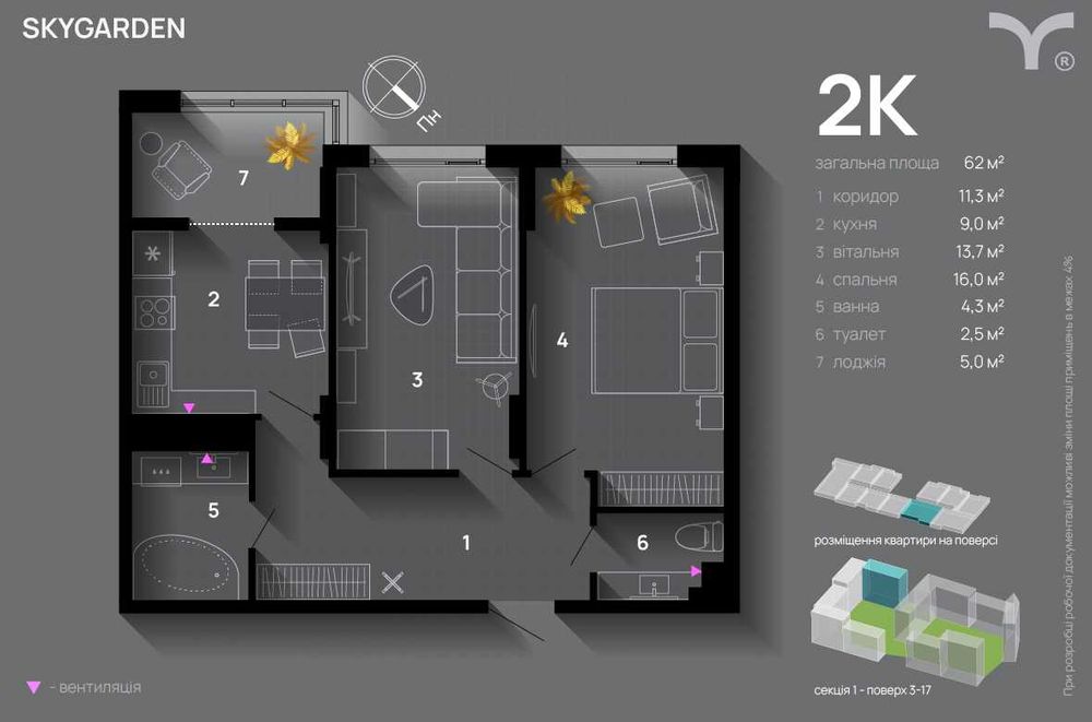 Терміновий продаж Центр міста 2к. квартира готова до ремонту.