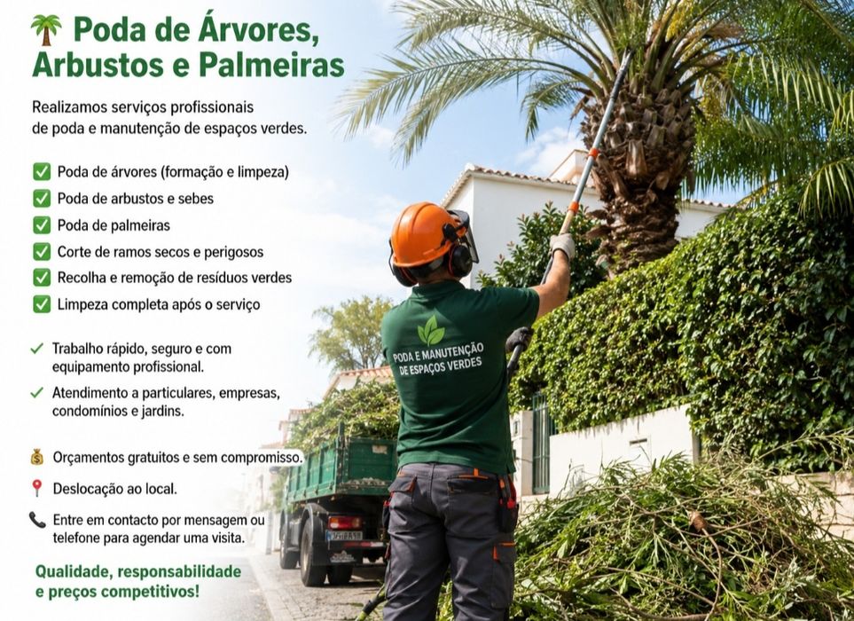 Poda de Árvores, Arbustos e Palmeiras