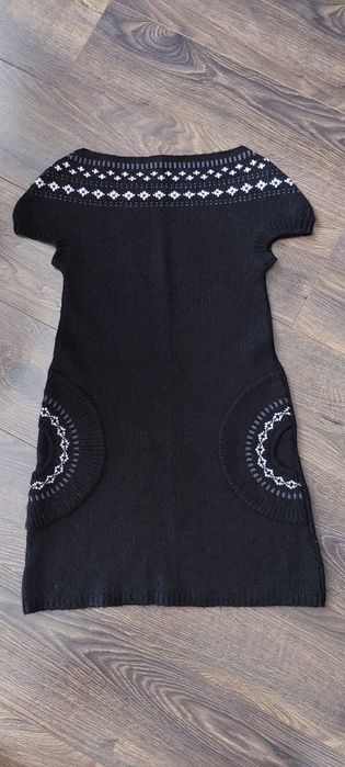 Sukienka tunika czarna dzianinowa cache&cache 36