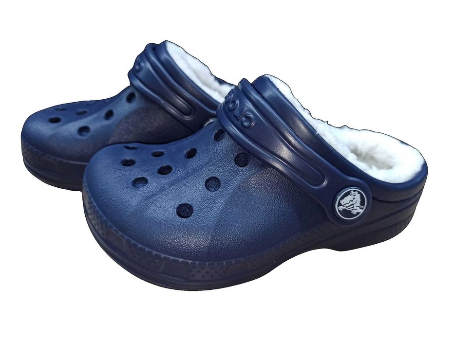 NOWE CROCS klapki kapcie kroksy z podszewką morskie r. 29/31 C12/C13