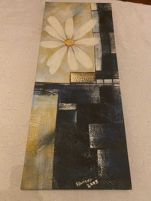 Quadro a oleo em tela de Filomena