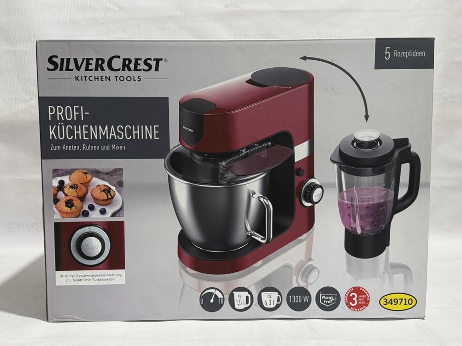 Кухонний комбайн із блендером SilverCrest SKMP 1300 D3 2в1 (6.3 л.)