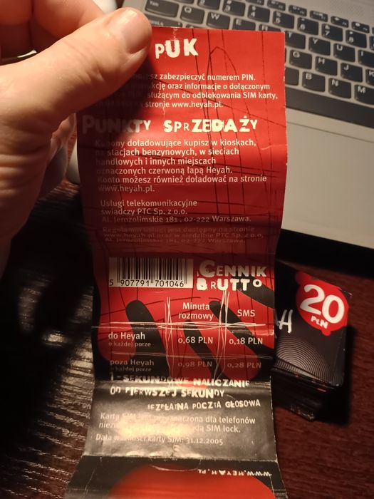 HEYAH doładowania karty 5 20 50zl