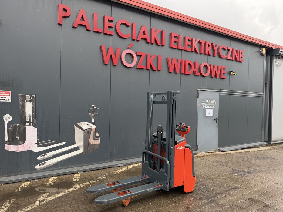 Paleciak elektryczny Linde UDT 1400 kg 240 cm wózek Linde L 14 widlak