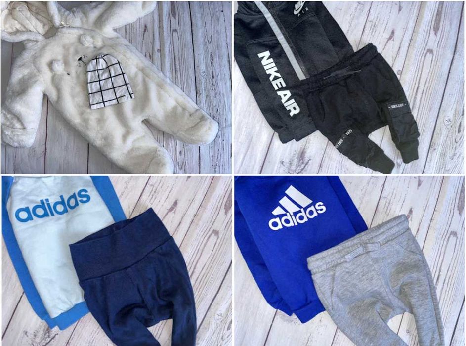 Wyprawka Mega Paka 84szt Dla chłopca 50/56/62/68 zara adidas firmówki