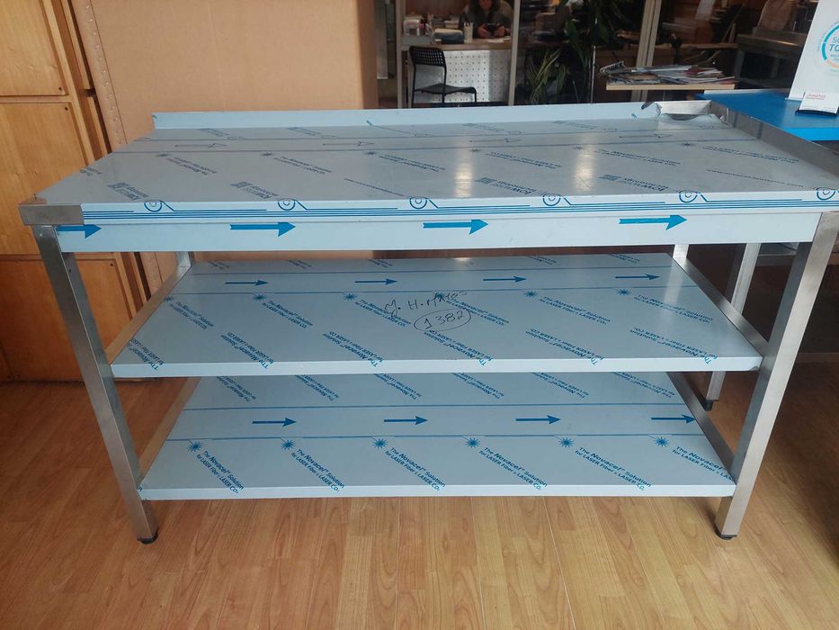 Stainless Steel Workbench with Shelves64564196664961121
