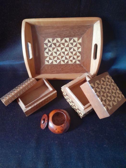 Conjunto Caixas de madeira