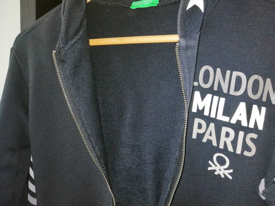 Casaco Hoodie algodão Benetton 10-11 A 150 cm