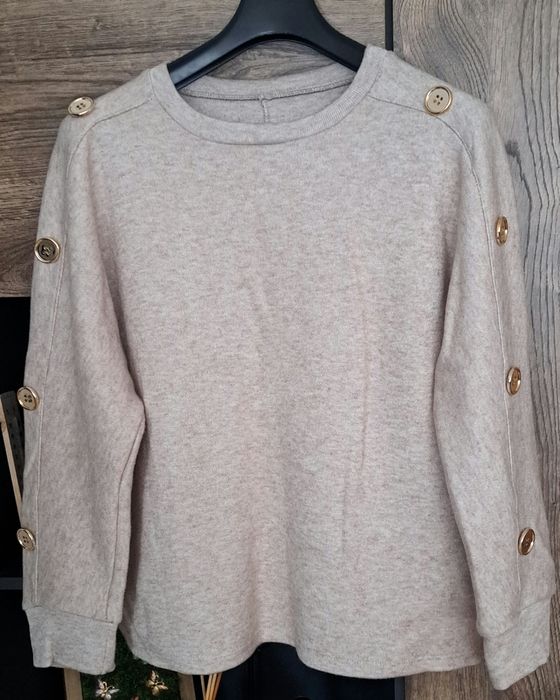 Beżowy sweter ,milusi,nowy,Made In Italy,r.44/46