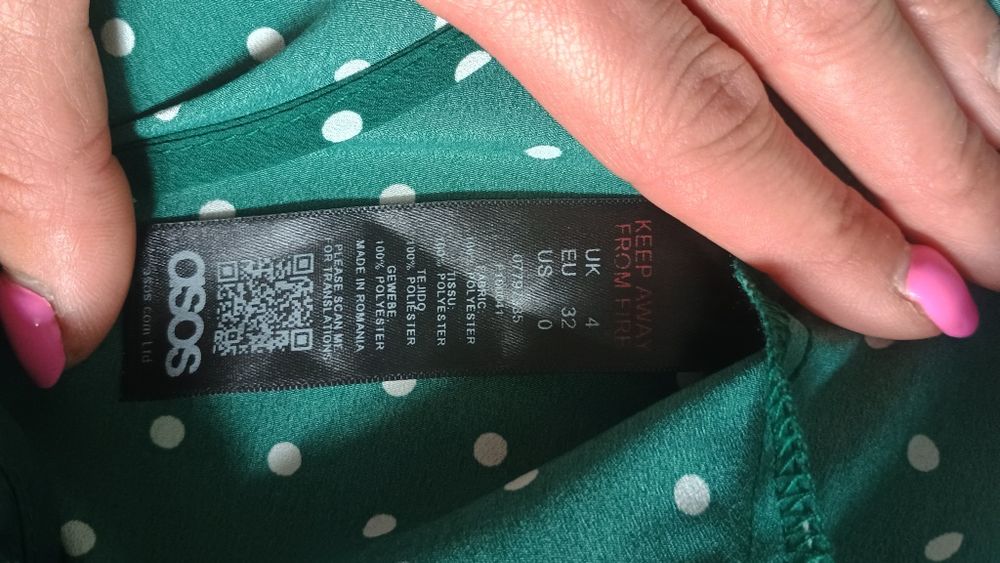 ASOS kopertowa midi sukienka XS S