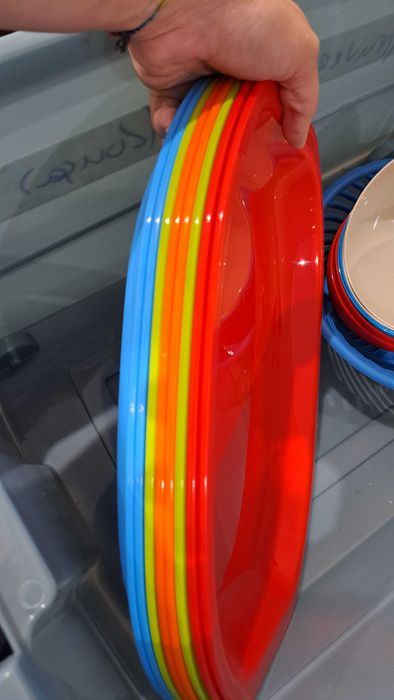 Louças plastico várias cores