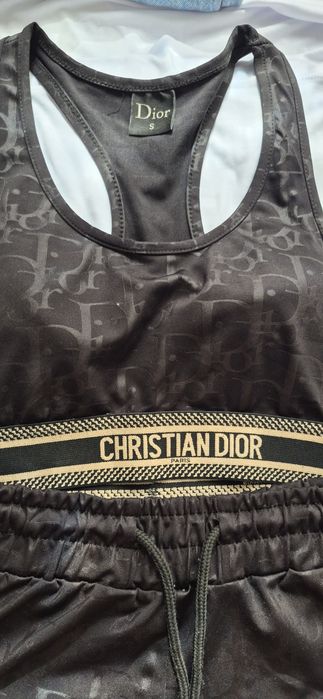 Czarny komplet sportowy Christian Doir
