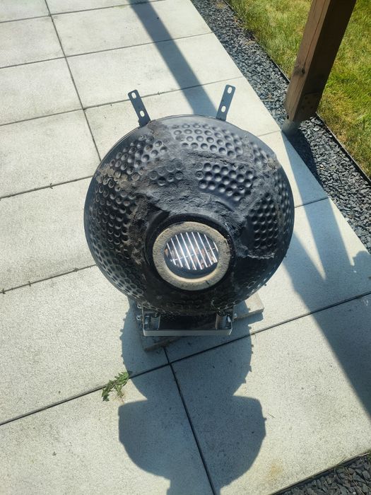 Grill  kamado węglowy duży ceramiczny  ruszt 34,5 cm