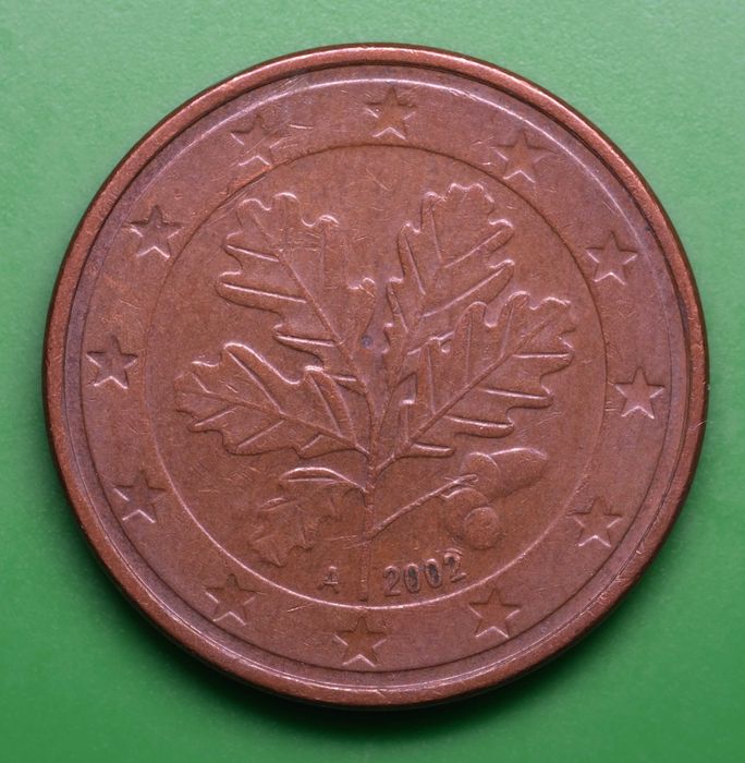 Moeda cinco centimos Alemanha