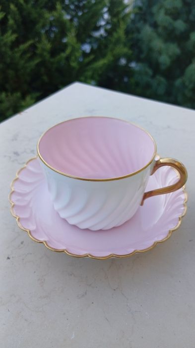 Par de Chávenas de Chá Haviland Limoges – Vintage (Casa Aliança)