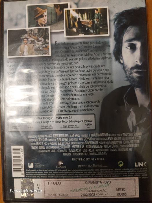 Dvd - O Pianista