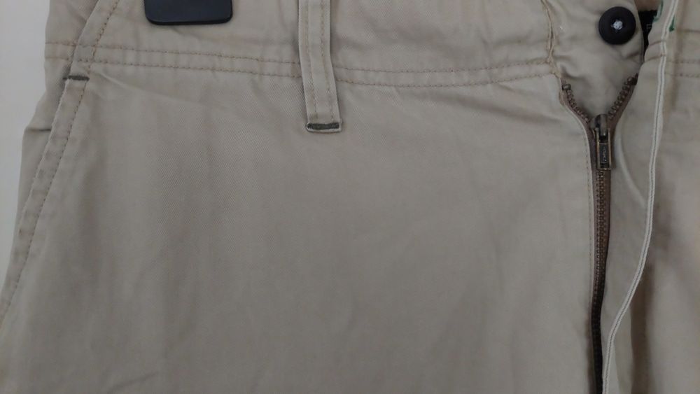 Beżowe spodnie bawełniane Tommy Hilfiger
