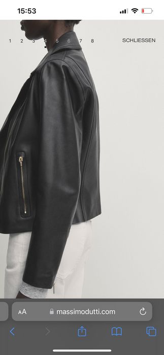 Шкіряна куртка massimodutti