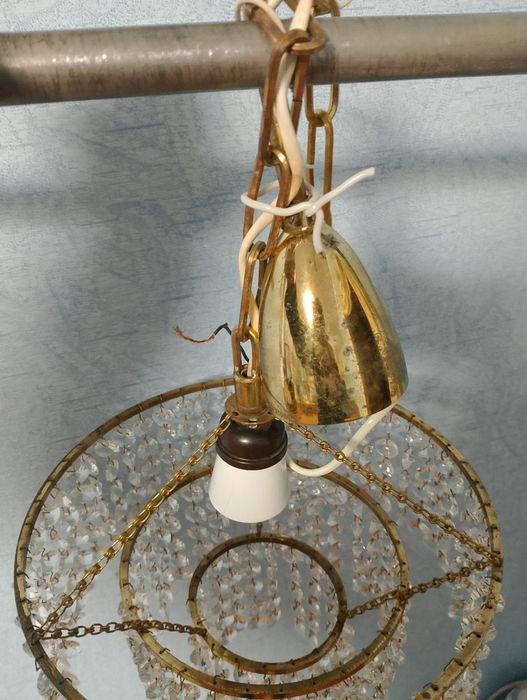 люстра времен ссср хрустальная