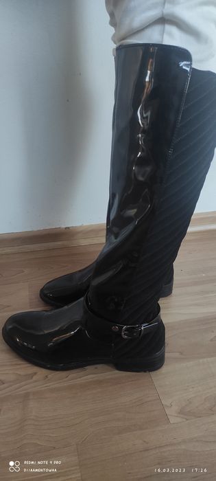 Kozaki damskie na zamek ocieplane