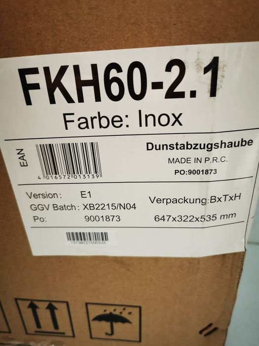 Extrator FKH60-2.1/  NOVO EM CAIXA