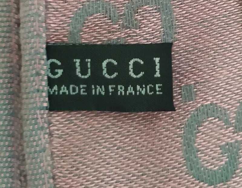 Kaszmirowy duży szal 184x 68cm. marki Gucci