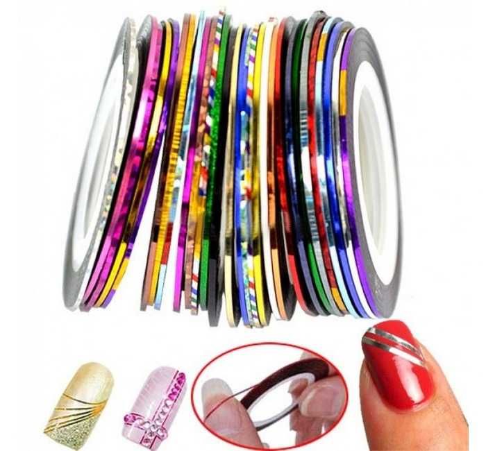 Прикраси для нігтів стрази мухи лента стрічка