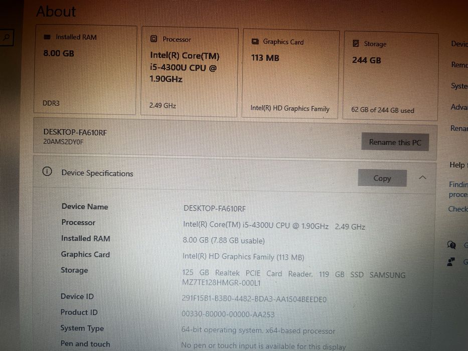 Lenovo ThinkPad Intel Core i5 vPro