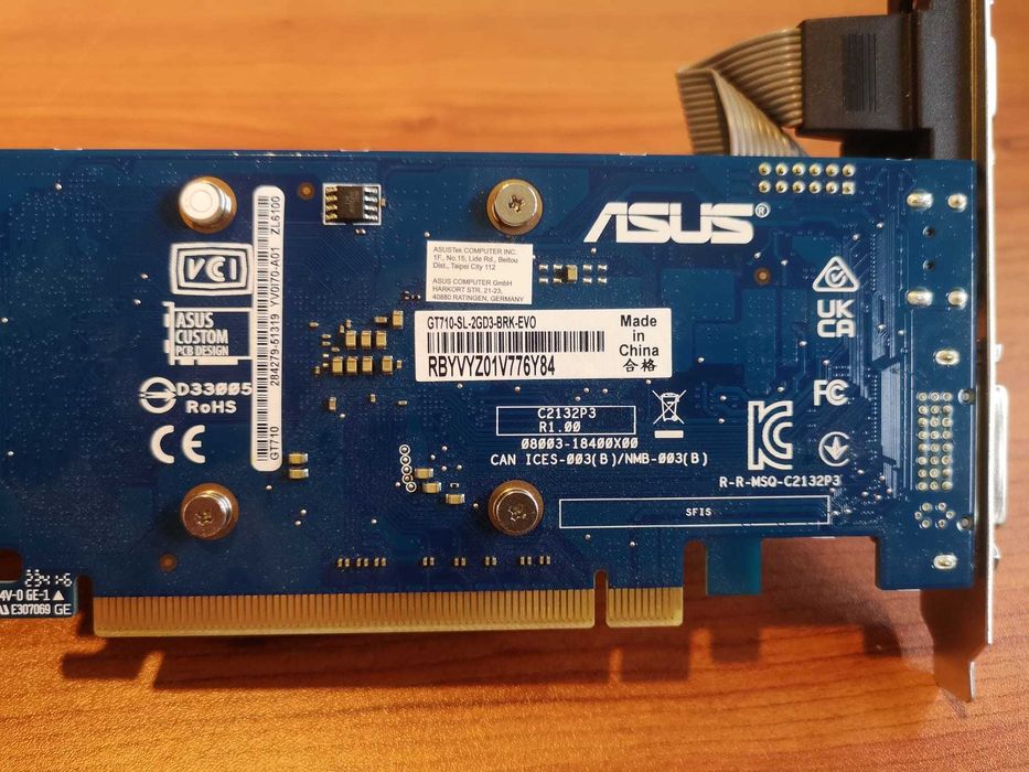 Placa gráfica ASUS GeForce GT 710 SL EVO BRK 2GB GDDR5