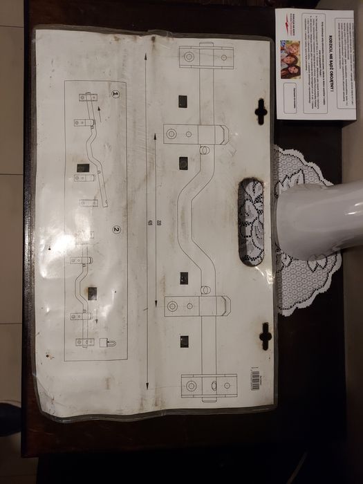 Pręty antywłamaniowe do bramy 4x46cm