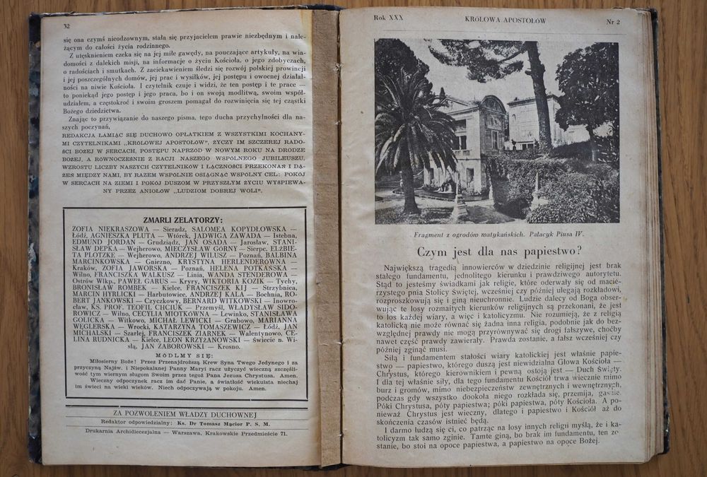 Królowa Apostołów cały rocznik 1937r
