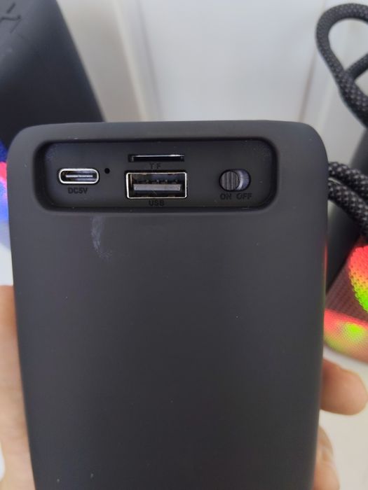Мощная  Bluetooth колонка NB-041 з RGB подсветкой  fm радио