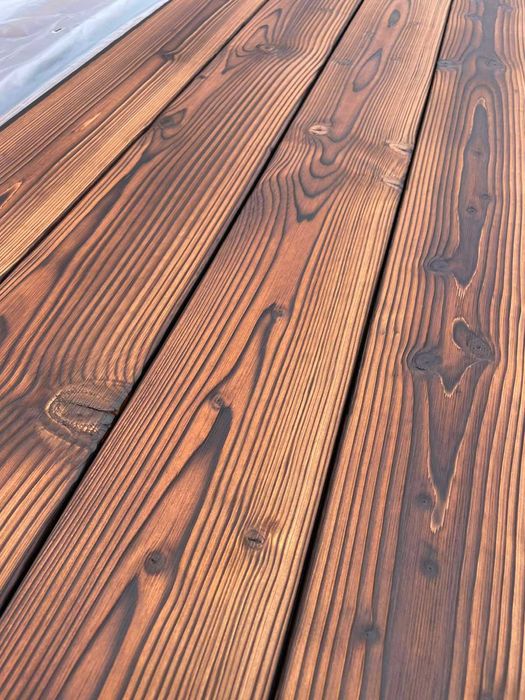 DESKA OPALANA 20x145 Świerk UYS Szczotkowana AB