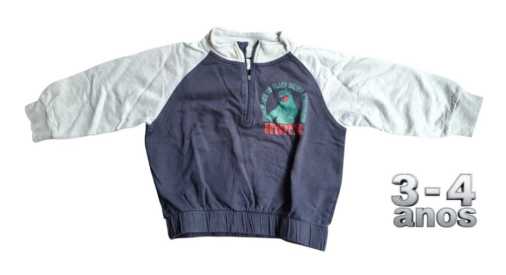 Camisola Azul e Cinzenta Lefties 3-4 anos