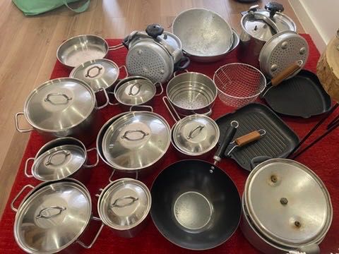 Conjunto de Cozinha: 09 Peças Silampos-Gás - Panelas, Cataplana e Wok!