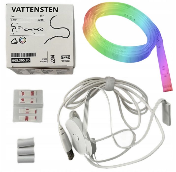 Łóżko dziecięce piętrowe IKEA KURA dwustronne + materac + tasma led