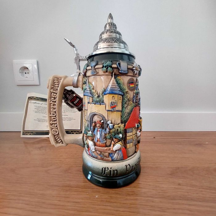 caneca cerveja alema King-Werk Oktoberfest original Nova
