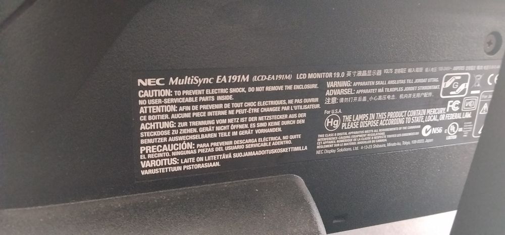 Monitor NEC 19" sprawny