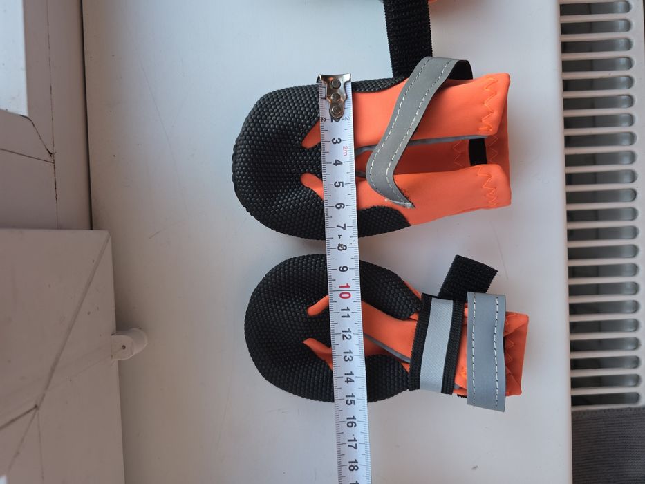 Buty dla psa rozmiar L skarpetki skarpety pies pomarańczowe czarne