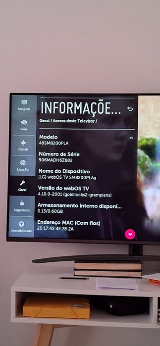 Smart TV LG 49SM8200PLA