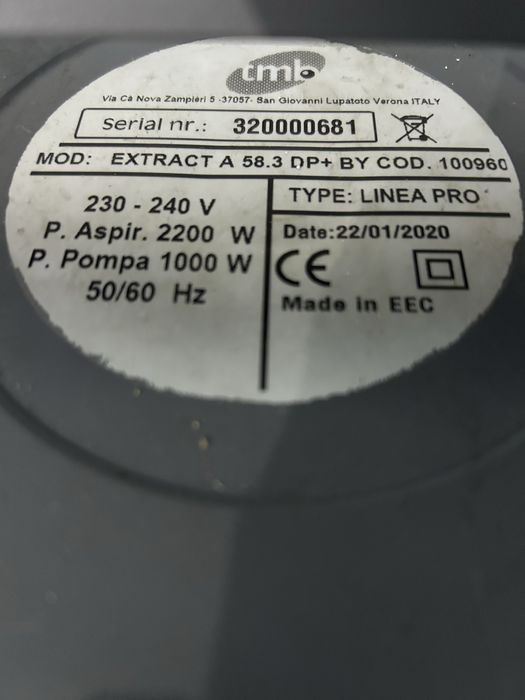 Lavadora de alcatifas e estofos TMB Extract Top