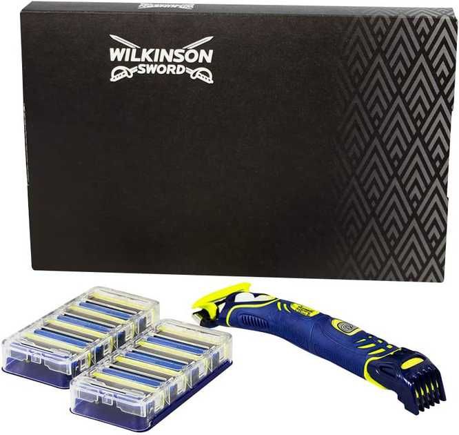 Wilkinson Hydro5 Groomer 4 в 1, Набір чол (1 бритва + 9 карт).